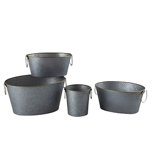 Contenedor de almacenamiento de Metal con diseño de acabado de capa de polvo blanco con tapas, utensilios de cocina de alta calidad, contenedor de comestibles, seguro para alimentos - Product Image 6