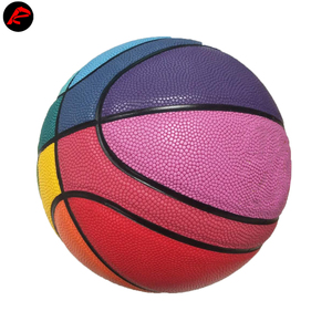 Ballon de rue en cuir composite intérieur et extérieur de taille 7 officiel coloré basket-ball en caoutchouc PVC avec logo personnalisé - Product Image 5