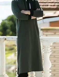 เสื้อผ้าอิสลามมีฮู้ด, เสื้อผ้าสไตล์อาหรับ Thobe omani มุสลิมชาย thobe สำหรับการสวดมนต์ดูไบชาย thobe/thawb - Product Image 2