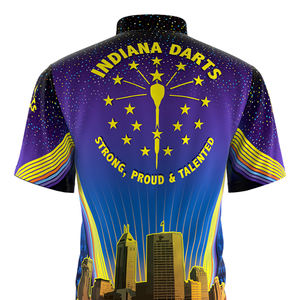 Sublimación de poliéster personalizada Servicio OEM Chaquetas de jaula de béisbol de bateo baratas de manga corta de secado rápido - Product Image 5