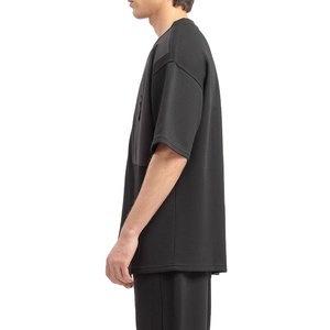 Camiseta de Hombre de Seda/Algodón con Cierre en el Pecho, Personalizada, Nueva Colección, Cuello Redondo, Manga Corta, Corte Regular, Tallas Grandes - Product Image 2