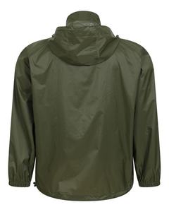 Chaqueta cortavientos de nailon de color sólido con cuello con capucha Estilo de calle impermeable para invierno - Product Image 3