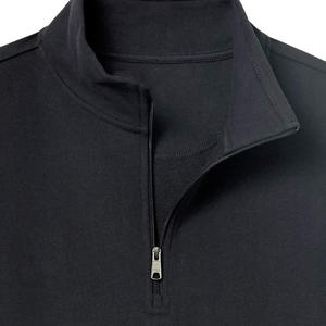 Alta Calidad De fábrica al por mayor logotipo personalizado 100% poliéster cuarto de cremallera esencial Streetwear Sudadera con capucha hombres - Product Image 6