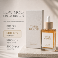 Boîte d'emballage de parfum sur mesure pour flacons de 10 ml, 30 ml, 50 ml, 100 ml avec impression et insert en papier