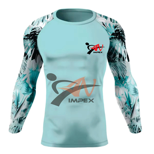 Haute qualité conception personnalisée à manches longues MMA Rash Guard pour hommes élégant Compression Gym Rash Guards hiver formation - Product Image 1