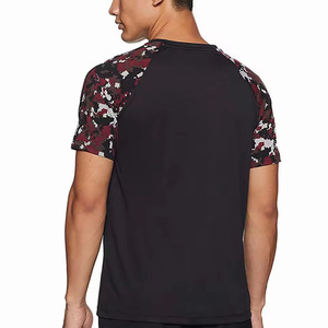 Qualité supérieure 100% coton tissu taux raisonnable corps uni avec design camo imprimé à manches courtes t-shirt à la mode - Product Image 3