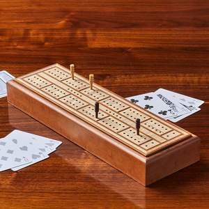 Caja de Cribbage de Madera Estilo Vintage |   Trabajo Artesanal de Primera Calidad |   Venta al por Mayor Directa de Fábrica - Product Image 2