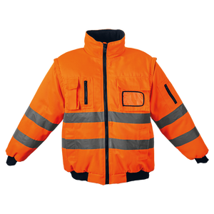 Chaquetas de Seguridad de Alta Visibilidad Reflectantes Fluorescentes Amarillas Personalizadas con Capucha, Poliéster Casual - Product Image 3