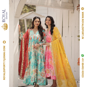 ชุดราตรีพิมพ์ลายดิจิทัลพร้อมชุดผลิตในระดับพรีเมียม - Product Image 2