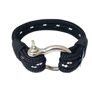 Pulsera de Cuerda Náutica Negra Atlantic Breeze de Primera Calidad, Unisex, Pulsera de Marinero Personalizada, Gran Venta - Product Image 1