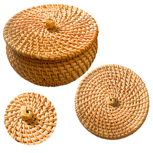 Moyen pratique et élégant de transporter un panier en rotin avec couvercle pour ranger les vêtements sales - Product Image 1