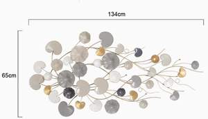 ศิลปะผนังโลหะสำหรับตกแต่งบ้านสไตล์แอฟริกันแบบดั้งเดิมจากผู้ผลิตอินเดีย - Product Image 4