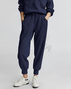 Conjunto de 2 piezas de moda informal de talla grande con logotipo personalizado, sudadera para correr, pantalones de chándal, chándal para mujer - Product Image 4