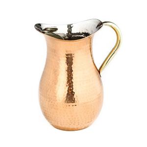 La plus nouvelle cruche d'eau martelée par cuivre de conception avec la meilleure cruche de jus de taille personnalisée de qualité pour le fournisseur en gros - Product Image 2