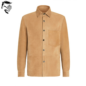 Chemise en cuir imperméable pour hommes de haute qualité dernière conception manches pleines-respirant anti-boulochage décontracté hiver style OEM ODM - Product Image 4