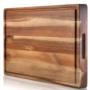 Wholesale Sustainable Acacia <b>Wood</b> Rectangular Cutting Board Dishwasher Safe Customized Logo Double-Sided Household Vegetable - Product Image 1