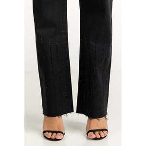 Jeans Básicos Negros de Mezclilla WM-JNS-WS23-014, un Elemento de Moda Elegante y Sencillo - Product Image 1