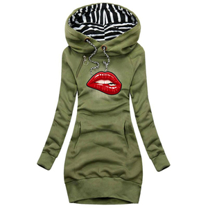 เสื้อมีฮู้ดตัวยาวสำหรับผู้หญิงสารพัดแบบเต็มตัวสำหรับสาวฮอตในขนาดเด็กและผู้ใหญ่ - Product Image 6