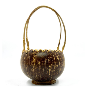 Handcrafted Coconut Shell <b>Vase</b> | Eco-Friendly Natural Decorative <b>Vase</b> from Vietnam - Product Image 2