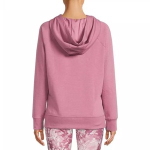 Pull à capuche en tissu polaire de couleur personnalisée pour femmes, avec cordon de serrage, prix bas, haute qualité, vente en gros, 2022 - Product Image 3