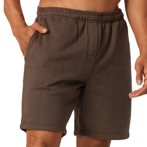 Pantalones Cortos Deportivos de Felpa Francesa de Algodón Grueso para Invierno, Varios Colores, para Hombre, Estilo Jogger, Lavado Ácido, Venta al Por Mayor Personalizada OEM - Product Image 2