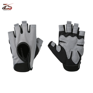 Guantes de cuero de verano para hombre de Pakistán Guantes de carreras de medio dedo Piel de cabra transpirable - Product Image 6