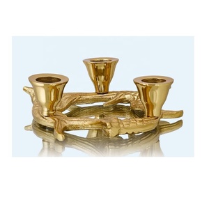 Bois de cerf verre fonte d'aluminium bougeoir lourd solide fonte d'aluminium modernisme bougeoir décoration bougeoir pour la maison - Product Image 3