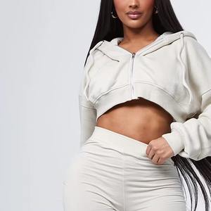 Vêtements d'entraînement pour femmes Veste slim Top Pantalon évasé Ensemble de 2 pièces Jogger slim Ensemble de loisirs pour femmes 2026 - Product Image 2