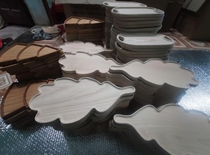 ถาดไม้อะคาเซียแบบแฮนด์เมดสไตล์เวียดนามถาดไม้รูปทรงต่างๆทนทานสำหรับเสิร์ฟอาหาร - Product Image 5