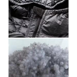 Chaqueta acolchada de invierno North-Face de alta calidad para hombre, negra con diseño de cremallera con capucha y patrón de letras, tamaño adulto - Product Image 4