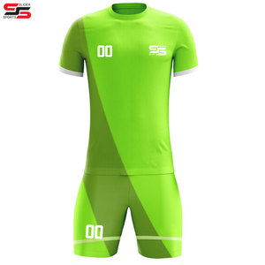 Ensembles d'uniformes de football personnalisés OEM en gros, imprimés par transfert thermique, couleur personnalisée, unisexe, été, imperméables, séchage rapide - Product Image 4