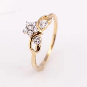 แหวนครบรอบ R-10499ทอง18K หรูหราหรูหราสง่างามสไตล์คลาสสิกพร้อมความบริสุทธิ์ของโลหะ14K สำหรับเป็นของขวัญและปาร์ตี้ - Product Image 1