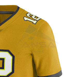 Camiseta de Fútbol Americano Personalizada, Bordado de Primera Calidad, Talla Grande para Adultos, Ropa de Práctica, Manga Corta, Técnicas de Impresión - Product Image 5