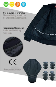 Veste de course de moto de haute qualité Logo personnalisé Doublure thermique Multicolore Cordura Protection des vêtements respirants pour moto - Product Image 4