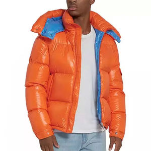 Chaquetas Acolchadas Brillantes de Invierno Casuales Personalizadas para Hombre, Chaqueta Acolchada de Alta Calidad Unisex, Nuevo Estilo de Moda, Logotipo Frontal, Precio al por Mayor - Product Image 6