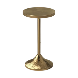 Mesa de centro de Metal con acabado antiguo de latón de estilo martillado para sala de estar, mesa central de diseño martillado, Material de alta calidad - Product Image 2