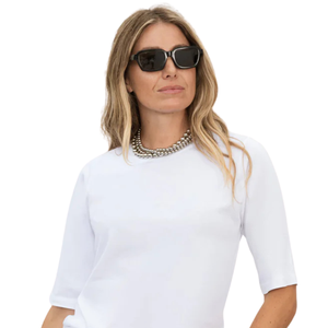 Camiseta de Manga Larga para Mujer, Cuello Redondo, 100% Algodón Orgánico de Lujo, Preencogido, Certificado GOTS, Ajuste Premium - Product Image 4