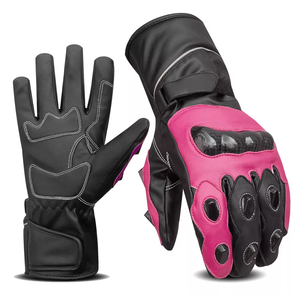 CE Knuckle Armors Protección Negro Azul Cuero Transpirable Unisex Pantalla táctil Compatible Guantes de moto para deportes Ciclismo - Product Image 6