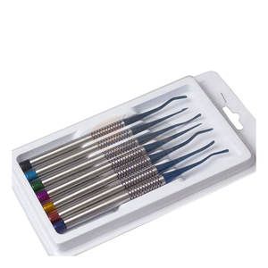 Ensemble d'ascenseurs de racine de luxation PDL dentaire manuel professionnel extraction dentaire de classe I certifiée MOL en acier inoxydable de qualité supérieure - Product Image 1