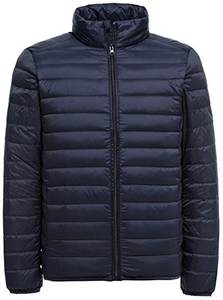 Chaqueta acolchada de burbujas para hombre, abrigo cálido con logotipo personalizado, color negro, para invierno - Product Image 3