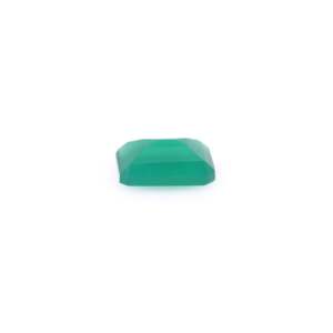 Onyx (Sabza) Facetté 3,61 carats Pierre précieuse en vrac Vert péridot Effet poli Coupe émeraude Pierre minérale Calibrée Rouge Vert - Product Image 3