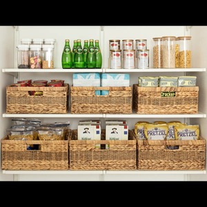 Panier de rangement tissé en jacinthe d'eau et en herbe de mer, panier de rangement fait à la main, vente en gros, écologique, fabriqué au Vietnam - Product Image 6