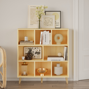 Bristol 8-<b>Cube</b> Bookcase Sturdy Maple Wooden Modular <b>Bookshelves</b> Elegant Stylish Modern Design <b>for</b> Home Office Living Room Dining - Product Image 4