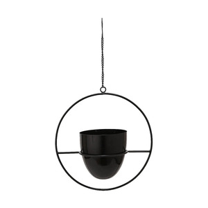 Black Versatile Planters With Chain Ideal for Both Small and <b>Large</b> Plant Decorative Planters Enhance Your Home or Garden Decor - Product Image 1