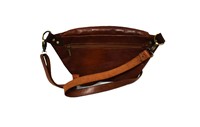 Pochette de voyage portable Moroccan Soul vintage en cuir véritable avec fermeture éclair, doublure en coton, 10 pouces, 0,22 kg, origine MA, toutes saisons