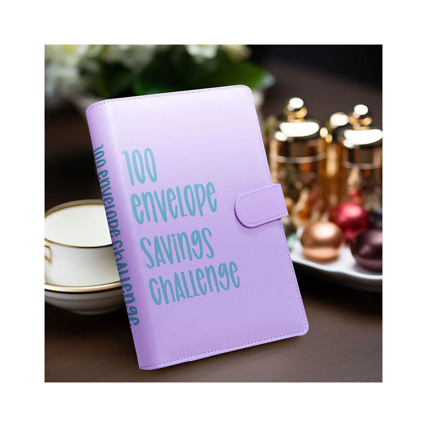 Púrpura con palabras verdes