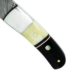 Venta directa de fábrica Hoja deslizante de grado industrial Cuchillos de caza de acero de Damasco Garantía de 3 años Nuevo diseño Camping al aire libre - Product Image 3