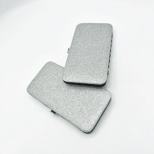 Caja de soporte para pinzas de pestañas brillantes plateadas de alta calidad hecha en fábrica, MOQ bajo, pinzas magnéticas sostenibles, Impresión de embalaje - Product Image 4