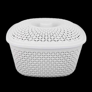Panier en plastique multi-usages Chase Value avec couvercle - Taille 9x4 Gris - Product Image 1