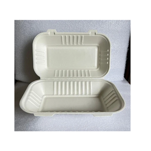 Conteneur de nourriture à emporter biodégradable écologique canne à sucre bagasse rectangulaire 850ml récipient de nourriture directement du fournisseur indien - Product Image 3